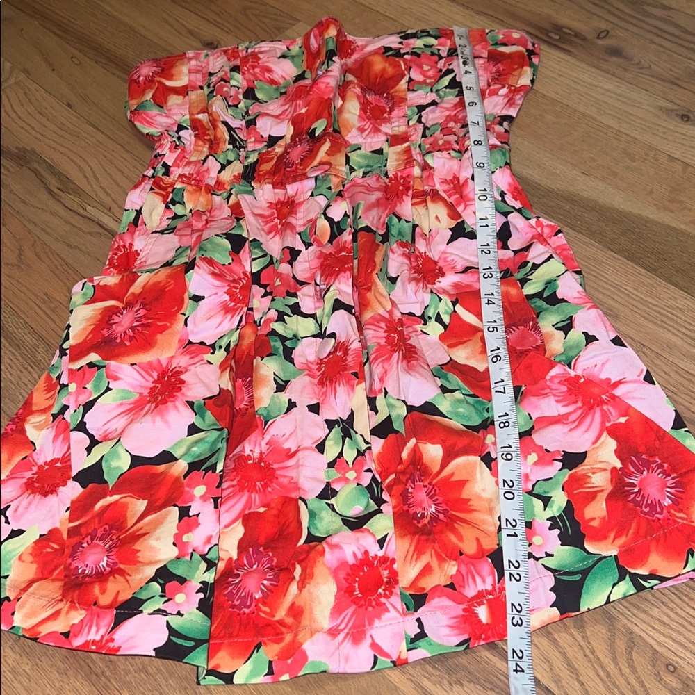 Annabelle Multicolor Floral Strapless Dress Size M - Picture 6 of 6
